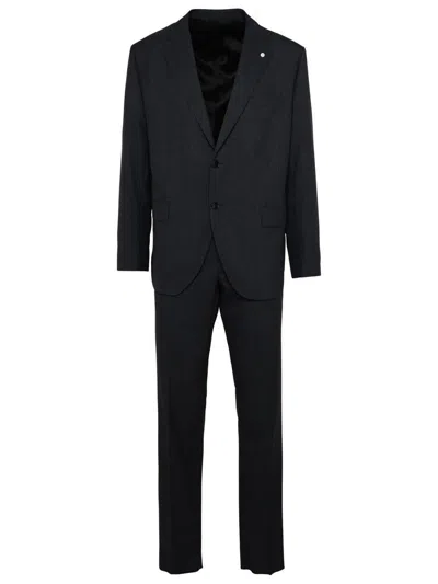 Luigi Bianchi Grey Virgin Wool Suit In Grey