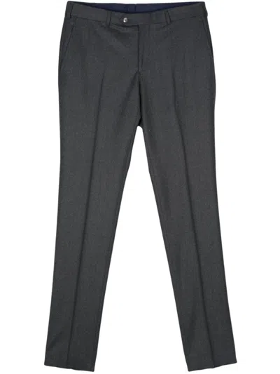 LUIGI BIANCHI GREY WOOL TROUSERS