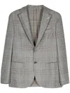 Luigi Bianchi Tartan Check Wool Blend Jacket