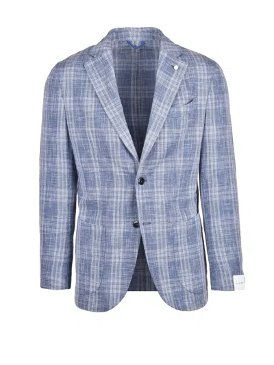 Luigi Bianchi Jacket Wool Cotton Polyamide Linen - Blue