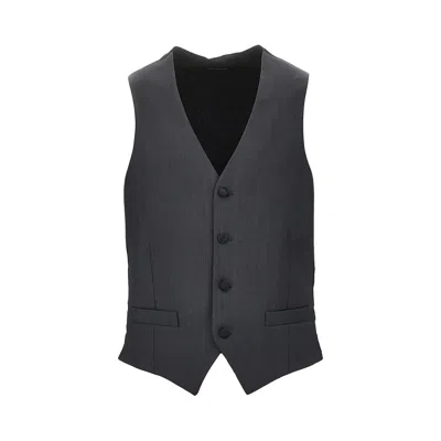 Luigi Bianchi L And Mohair Tailored Vest In Gray