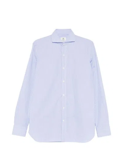 Luigi Bianchi Light Blue Stripes Shirts