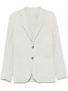 Luigi Bianchi Cotton Jacket Notch Lapel In Gray