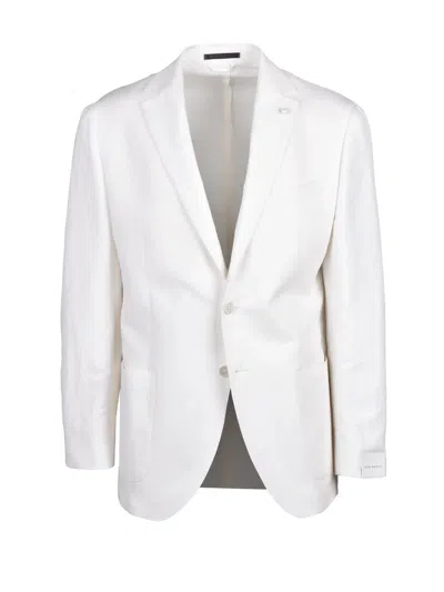 Luigi Bianchi Linen Cotton Jacket - White