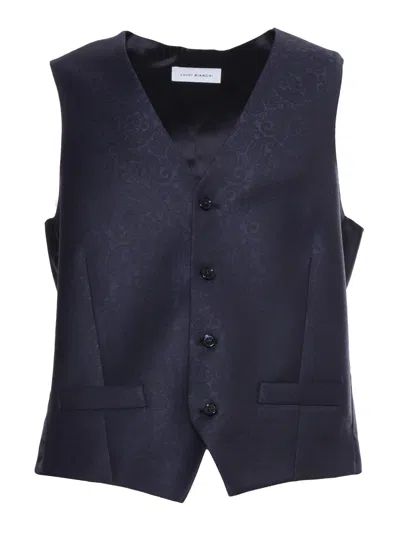 Luigi Bianchi Mantova Blue Waistcoat