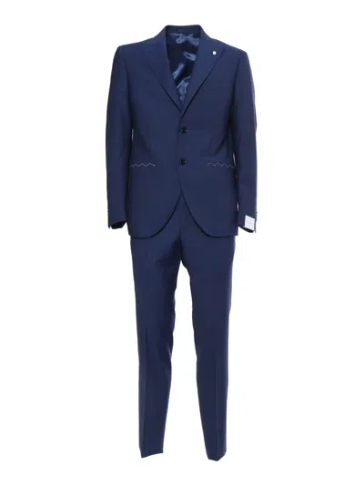 Luigi Bianchi Mantova Bright Blue Suit