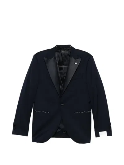 Luigi Bianchi Mantova Button Suit (three-piece Suit) In Black