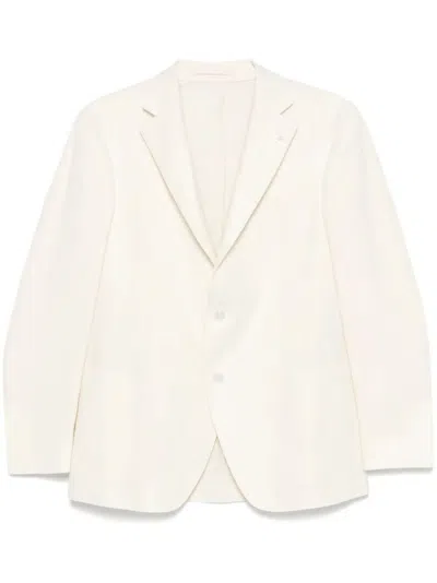 Luigi Bianchi Mantova Classic Tailored Linen Blazer