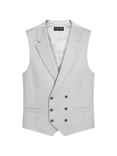 Luigi Bianchi Mantova Double-breasted Waistcoat In Gray