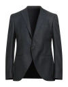 Luigi Bianchi Mantova Flirt Man Blazer Charcoal Size 42 Wool, Silk In Black