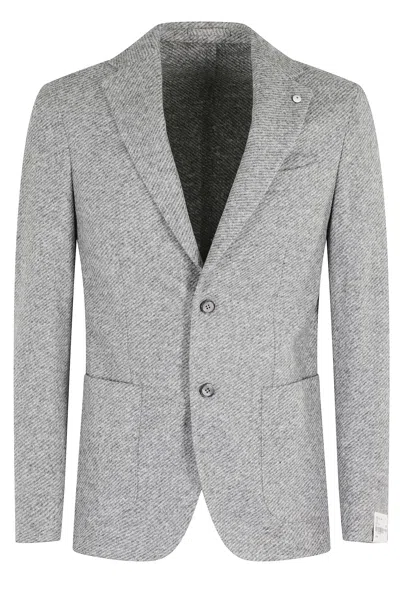 Luigi Bianchi Mantova Giacca Jersey In Gray