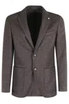 Luigi Bianchi Mantova Giacca Lana In Brown