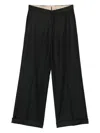 Luigi Bianchi Mantova Glitter-embellishment Tailored Trousers In Black