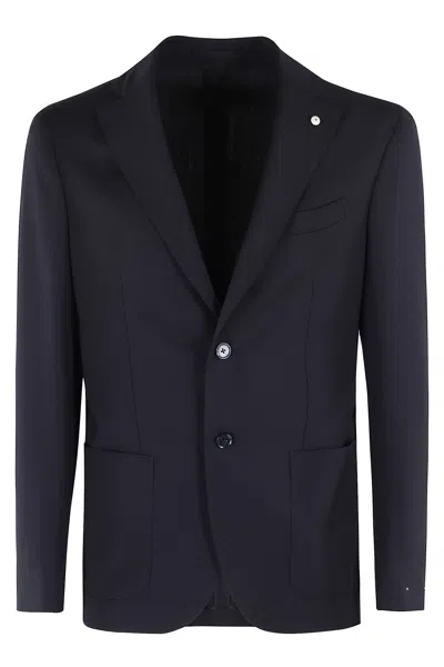 Luigi Bianchi Mantova Lana Bistretch In Blu
