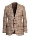 Luigi Bianchi Mantova Man Blazer Beige Size 40 Virgin Wool, Silk, Linen In Beige