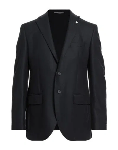 Luigi Bianchi Mantova Man Blazer Black Size 40 Wool, Polyamide