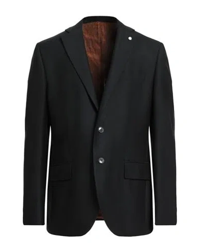 Luigi Bianchi Mantova Man Blazer Black Size 44 Wool
