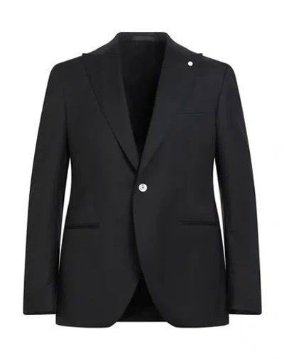 Luigi Bianchi Mantova Man Blazer Black Size 46 Wool, Silk