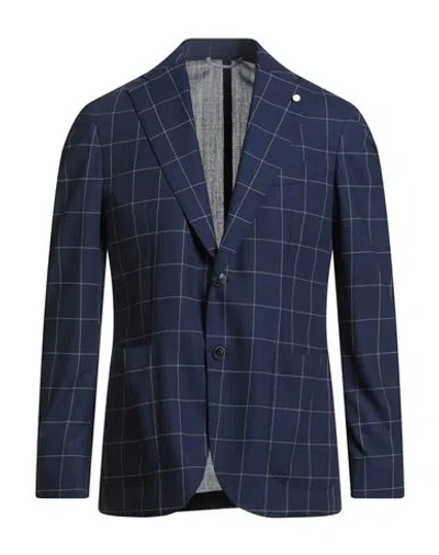 Luigi Bianchi Mantova Man Blazer Blue Size 40 Wool
