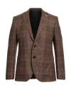 Luigi Bianchi Mantova Man Blazer Brown Size 38 Virgin Wool, Cashmere In Brown
