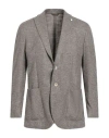 Luigi Bianchi Mantova Man Blazer Brown Size 42 Wool, Polyamide, Silk, Linen In Multi