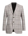 Luigi Bianchi Mantova Man Blazer Chocolate Brown Size 42 Linen, Virgin Wool In Brown