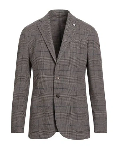 Luigi Bianchi Mantova Man Blazer Grey Size 38 Cotton In Gray