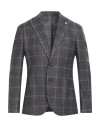 Luigi Bianchi Mantova Man Blazer Grey Size 42 Wool, Cotton, Cashmere In Grey
