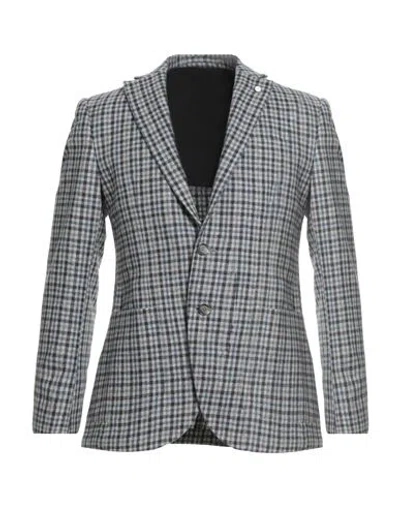 Luigi Bianchi Mantova Man Blazer Grey Size 44 Wool, Cashmere In Gray