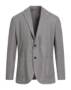 Luigi Bianchi Mantova Man Blazer Grey Size 44 Wool, Polyester In Gray