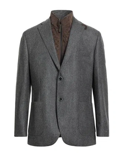 Luigi Bianchi Mantova Man Blazer Grey Size 46 Wool