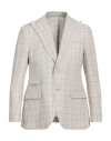 Luigi Bianchi Mantova Man Blazer Ivory Size 40 Linen, Hemp In White