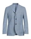 Luigi Bianchi Mantova Man Blazer Light Blue Size 38 Wool In Blue