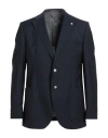 Luigi Bianchi Mantova Man Blazer Midnight Blue Size 42 Wool In Blue