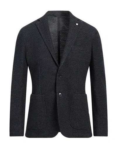 Luigi Bianchi Mantova Man Blazer Midnight Blue Size 40 Virgin Wool, Polyester