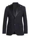 Luigi Bianchi Mantova Man Blazer Midnight Blue Size 42 Wool, Polyamide In Blue