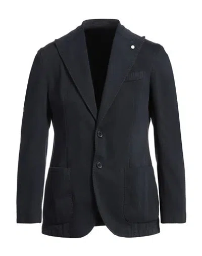 Luigi Bianchi Mantova Man Blazer Midnight Blue Size 44 Cotton, Cashmere