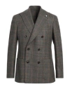 Luigi Bianchi Mantova Man Blazer Military Green Size 44 Virgin Wool