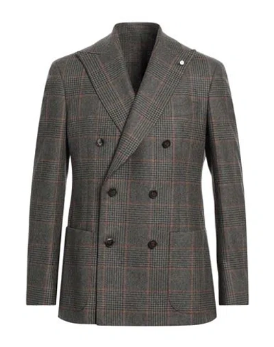 Luigi Bianchi Mantova Man Blazer Military Green Size 44 Virgin Wool