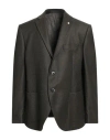 Luigi Bianchi Mantova Man Blazer Military Green Size 48 Wool