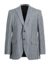 Luigi Bianchi Mantova Man Blazer Navy Size 44 Virgin Wool, Wool, Silk In Navy Blue