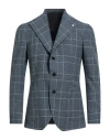 Luigi Bianchi Mantova Man Blazer Navy Size 40 Wool, Silk In Blue