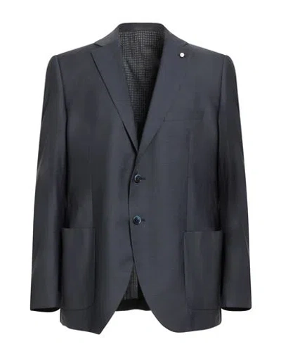 Luigi Bianchi Mantova Man Blazer Navy Size 48 Wool