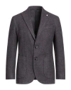 Luigi Bianchi Mantova Man Blazer Purple Size 42 Cotton, Wool, Polyester In Purple