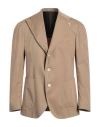 Luigi Bianchi Mantova Man Blazer Sand Size 42 Cotton In Beige