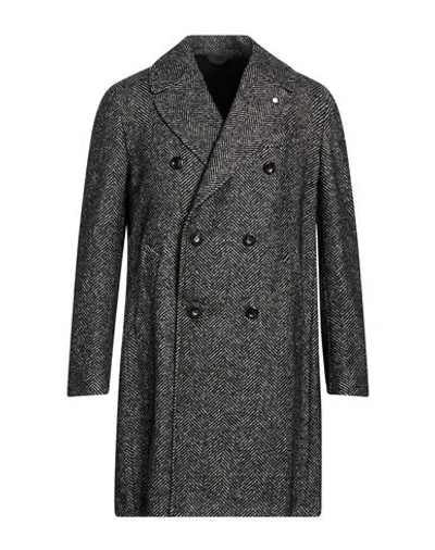 Luigi Bianchi Mantova Man Coat Black Size 44 Wool, Alpaca Wool, Polyamide In Gray