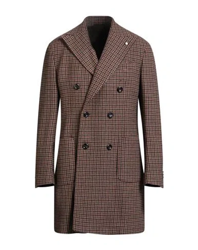 Luigi Bianchi Mantova Man Coat Brown Size 46 Virgin Wool, Cashmere, Elastane