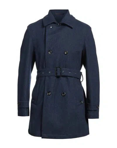 Luigi Bianchi Mantova Man Coat Navy Size 42 Wool