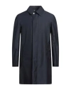 Luigi Bianchi Mantova Man Overcoat & Trench Coat Midnight Blue Size 38 Wool, Polyamide In Blue