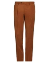 Luigi Bianchi Mantova Man Pants Camel Size 40 Cotton, Elastane In Beige